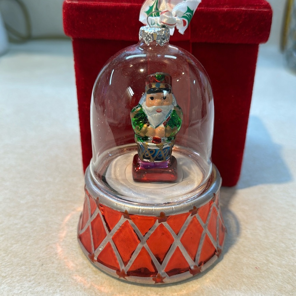Mr. Christmas Santa Glass Ornament